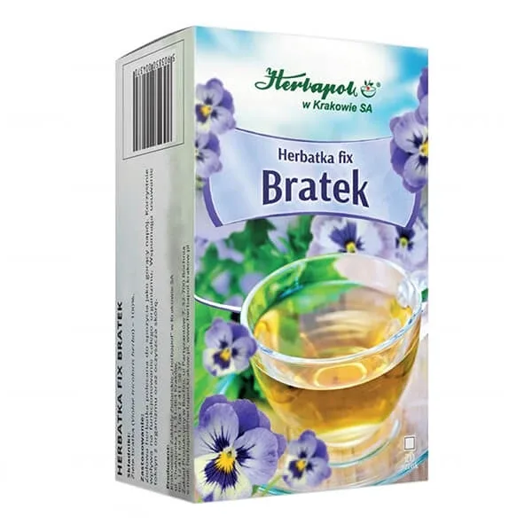 Herbapol Bratek, ceai fix pe bază de plante, 1,5 g x 20 pliculețe — preț și oferte