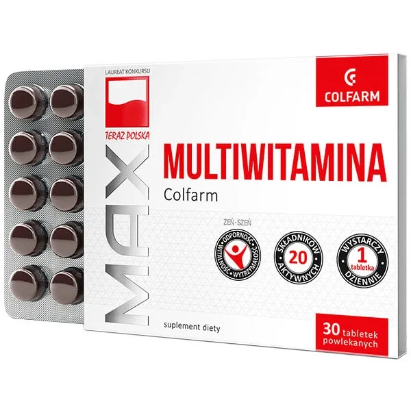 Max Multivitamine, 30 comprimate filmate — preț și oferte