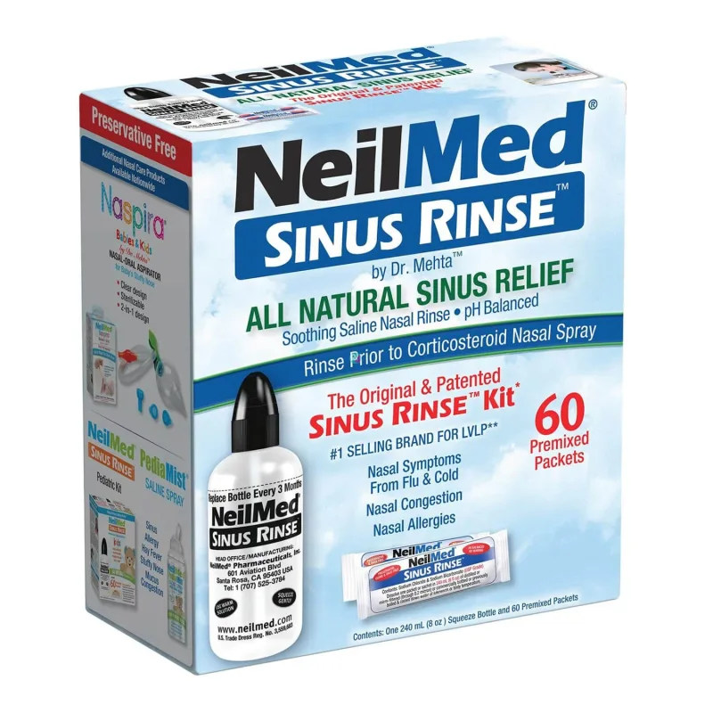 Sinus Rinse Kit, set de irigare a sinusurilor pentru adulți NeilMed — preț și oferte