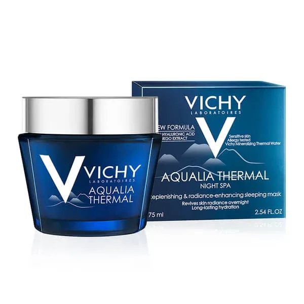 Vichy Aqualia Thermal, gel-cremă de noapte hidratantă și regenerantă, Night Spa,75 ml — preț și oferte