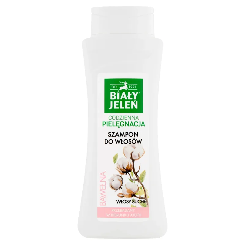 White Jeleń, Șampon hipoalergenic cu bumbac pur, 300 ml Biały Jeleń — preț și oferte