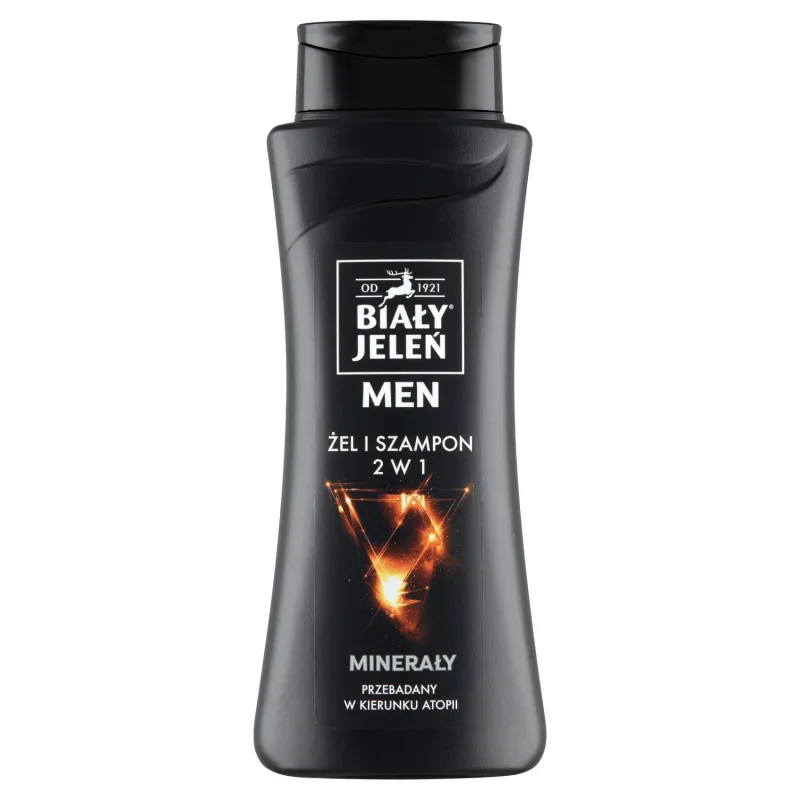 White Jeleń Men, gel și șampon 2în1, cu minerale, 300 ml Biały Jeleń — preț și oferte