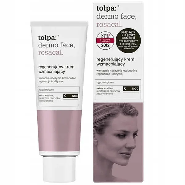 Tolpa Dermo Face, Rosacal, cremă regenerantă și fortifiantă, cremă de noapte, 40 ml — preț și oferte