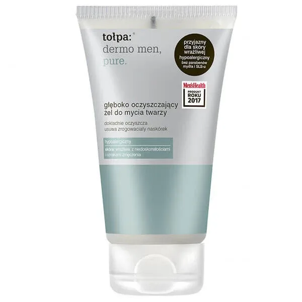 Tolpa Dermo MEN, Pure, gel de curățare profundă pentru curățarea feței, 150 ml — preț și oferte