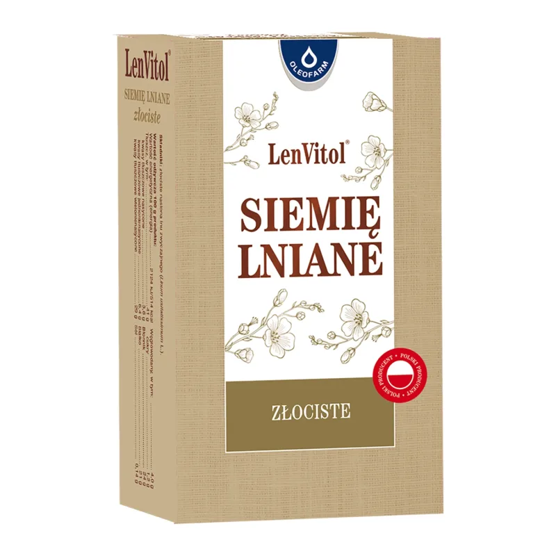 Oleofarm LenVitol, semințe de in aurii, 250 g — preț și oferte