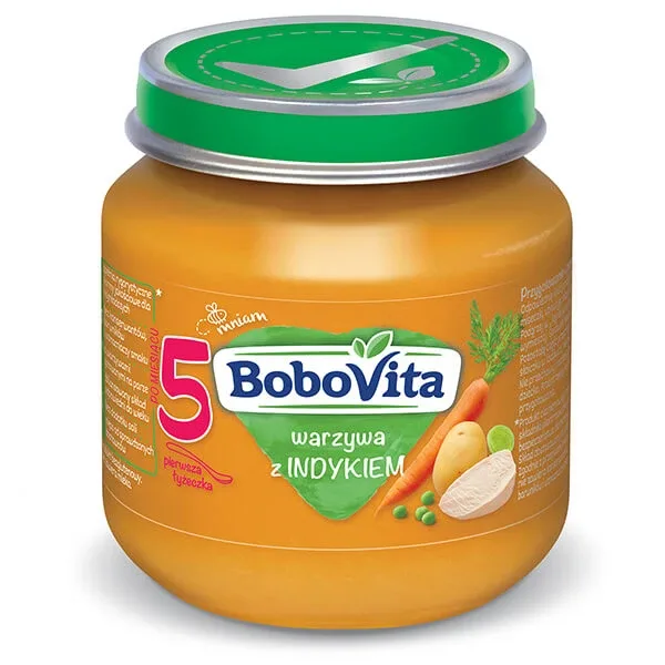 BoboVita Prânz, legume cu curcan, după 5 luni, 125 g — preț și oferte