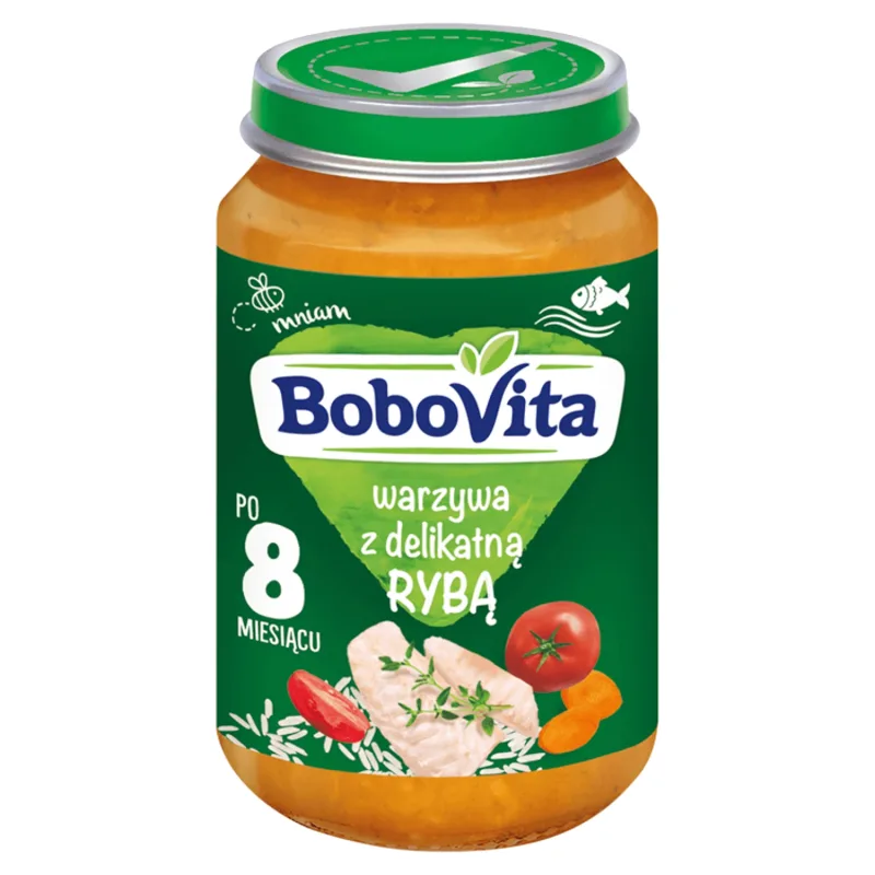 BoboVita Lunch, legume cu pește fraged, după 8 luni, 190 g — preț și oferte