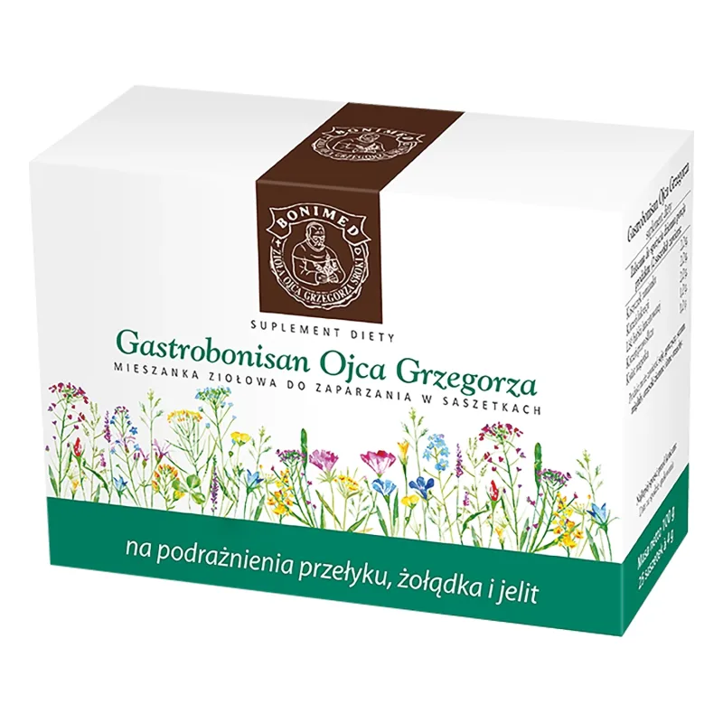 Gastrobonisan al părintelui Gregory, amestec de plante pentru preparare, 4 g x 25 pliculețe — preț și oferte