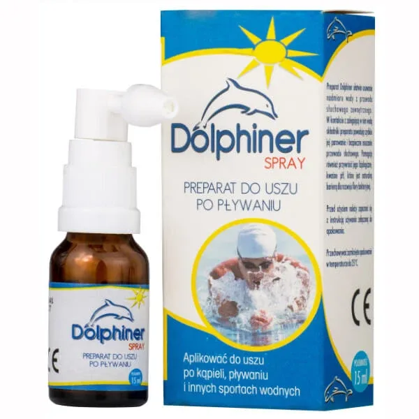 Dolphiner, pregătire pentru urechi după înot, spray, 15 ml — preț și oferte