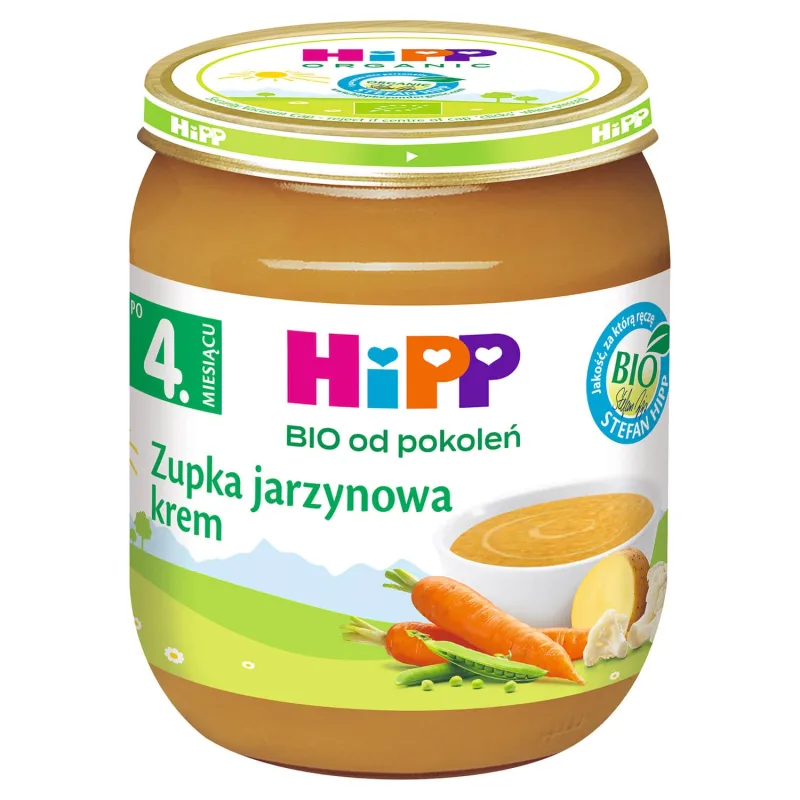 HiPP Zupa Bio, supă de legume, cremă, după 4 luni, 125 g — preț și oferte