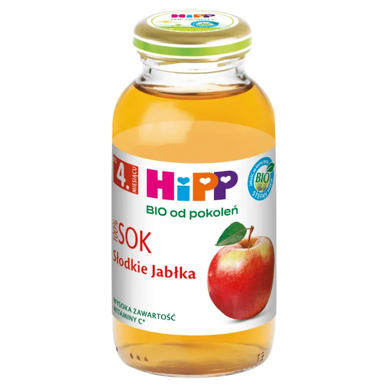 HiPP Juice 100% Bio, mere dulci, după 4 luni, 200 ml — preț și oferte