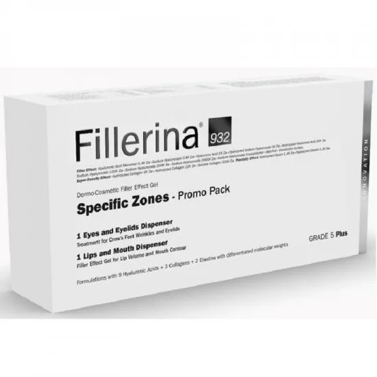 Kit Grad 5 Plus Fillerina 932: Tratament pentru Ochi și Pleoape, 15 ml + Tratament pentru Buze și Conturul Buzelor, 7 ml, Labo Labo Cosprophar Suisse — preț și oferte