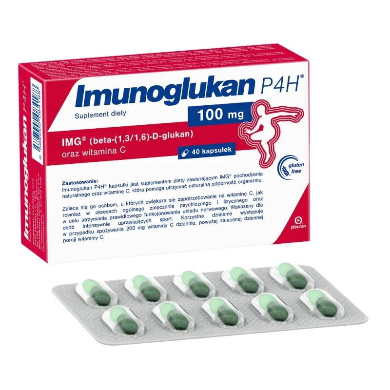 Imunoglucan P4H, 40 capsule, Pleuran — preț și oferte