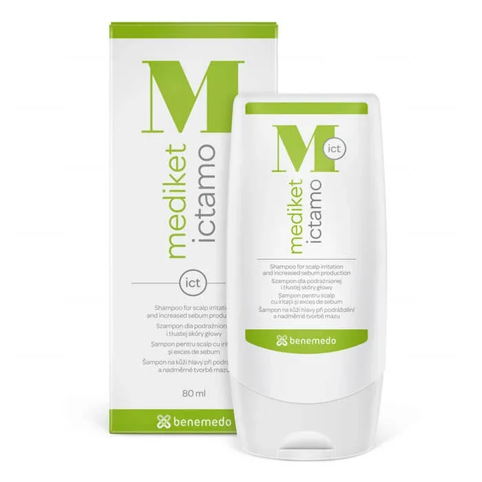 Mediket Ictamo, șampon pentru scalp iritat și gras, 80 ml — preț și oferte