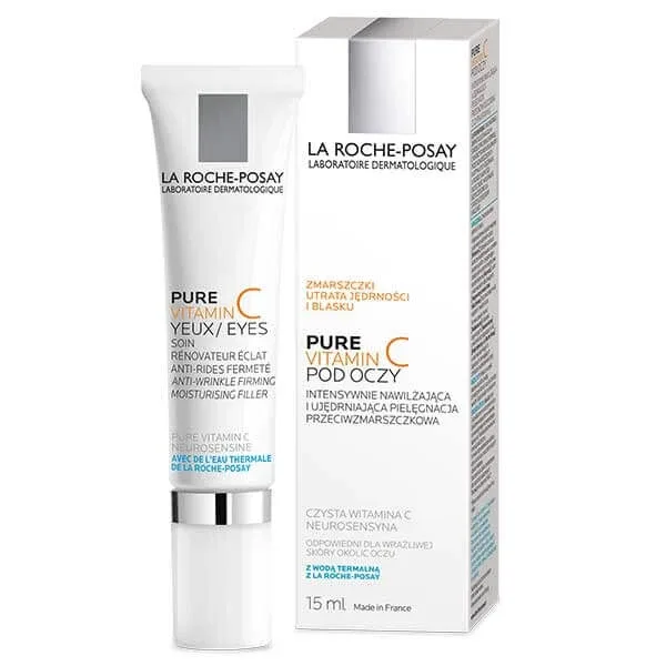 La Roche-Posay Pure Vitamin C Eyes, tratament antirid intensiv, hidratant și ferm, 15 ml — preț și oferte