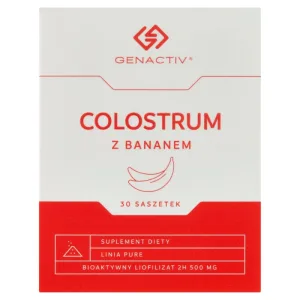 Genactiv Colostrum cu banană, pulbere, 1 g x 30 pliculețe