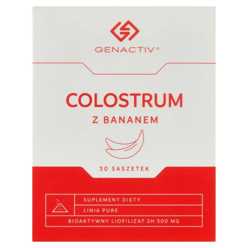 Genactiv Colostrum cu banană, pulbere, 1 g x 30 pliculețe — preț și oferte
