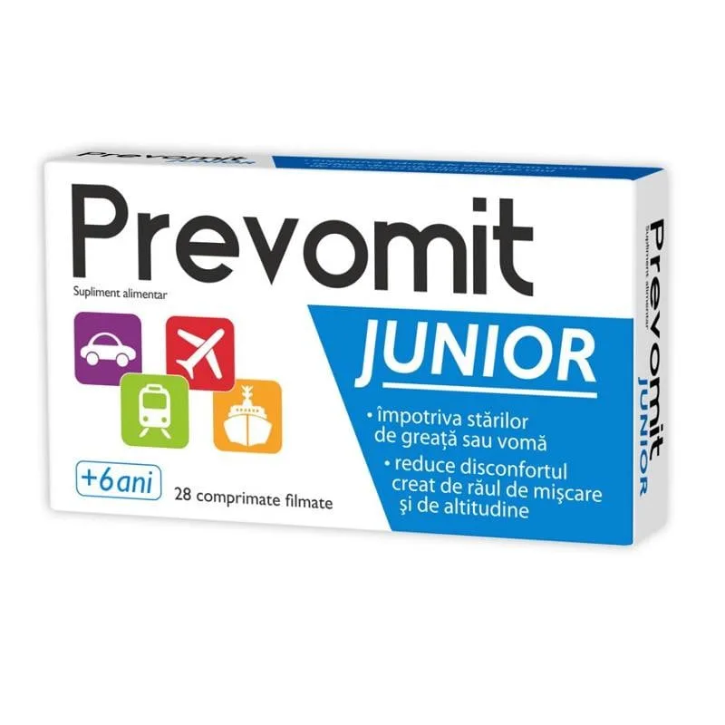 Prevomit Junior, 28 comprimate, Zdrovit — preț și oferte