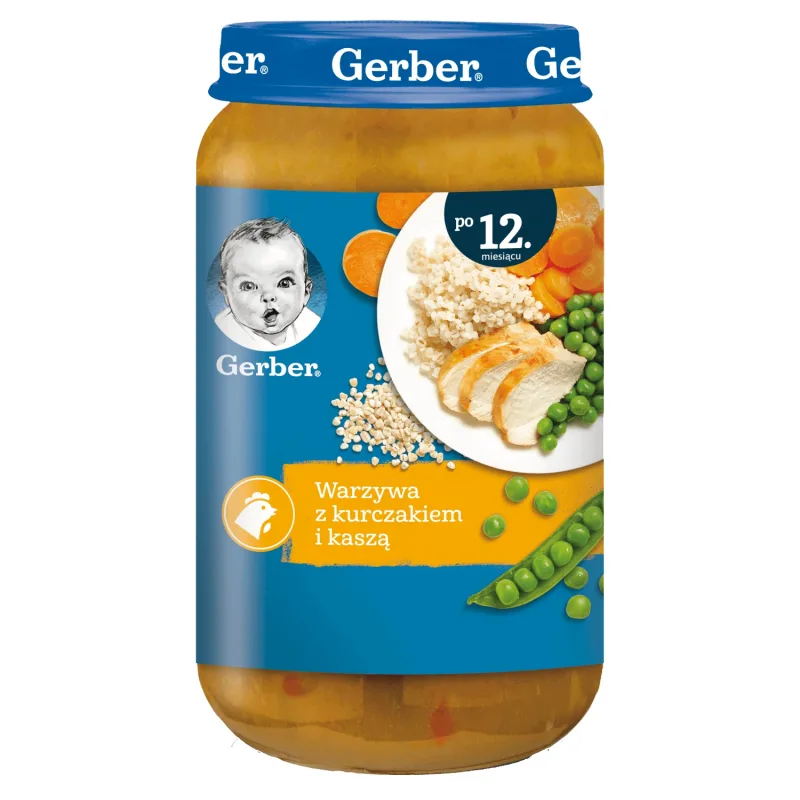 Gerber Junior Dinner, legume cu pui și griș, după 12 luni, 250 g — preț și oferte