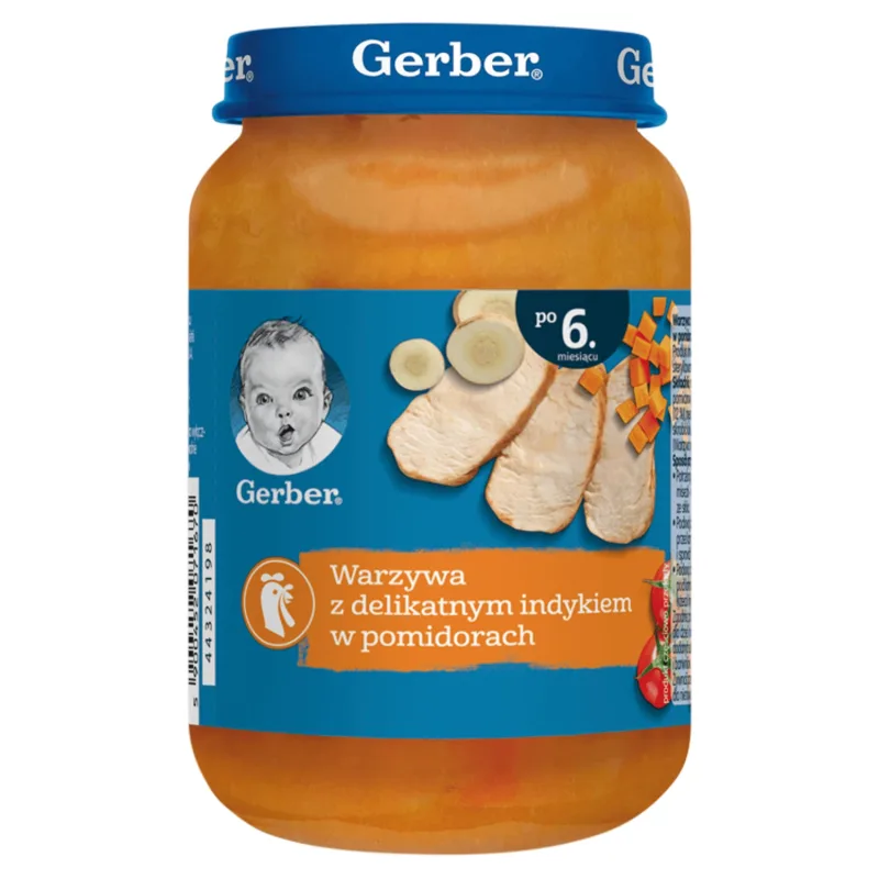 Gerber Lunch, curcan fraged în roșii, după 6 luni, 190 g — preț și oferte