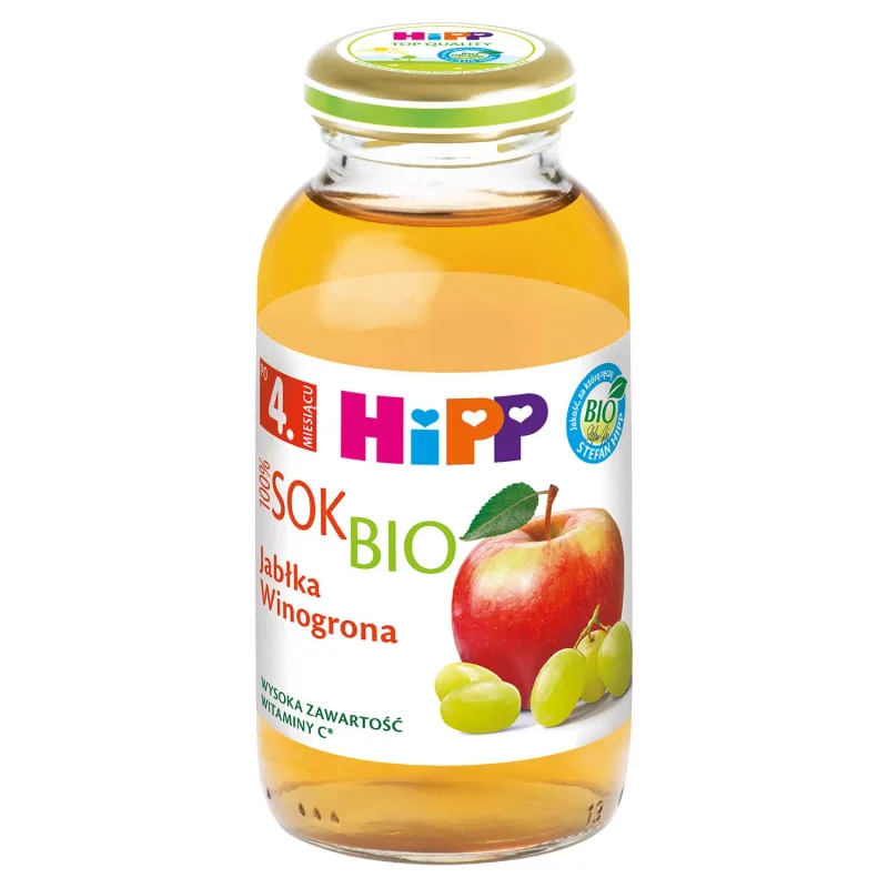HiPP 100% Bio suc, măr-pereche, fără adaos de zahăr, după 4 luni, 200 ml — preț și oferte