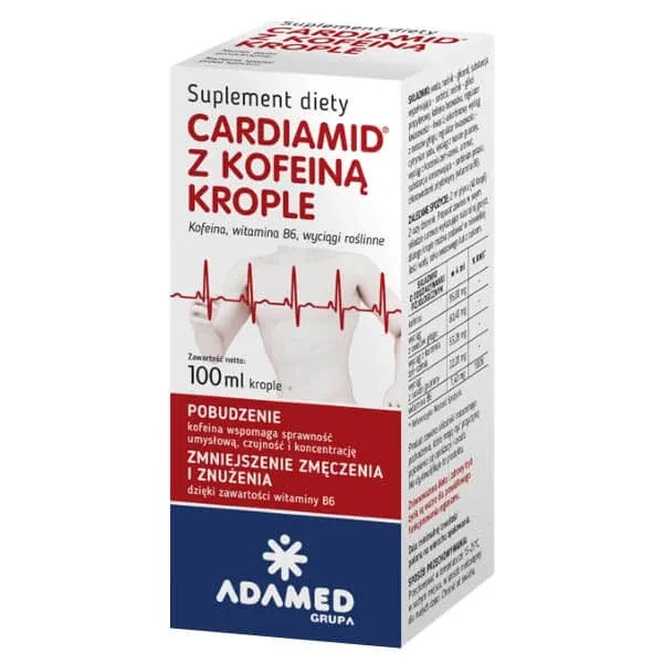 Cardiamid cu cafeină, picături, 100 ml — preț și oferte