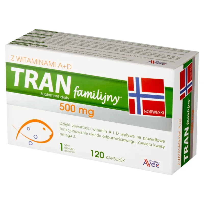Avec Pharma Family Tranium cu vitaminele A + D, 120 capsule — preț și oferte