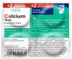 Calciu Teva, 14 comprimate efervescente