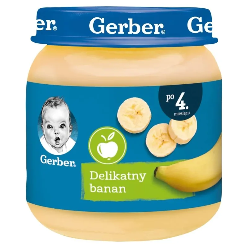 Gerber, Desert, banană delicată, după 4 luni, 125 g — preț și oferte