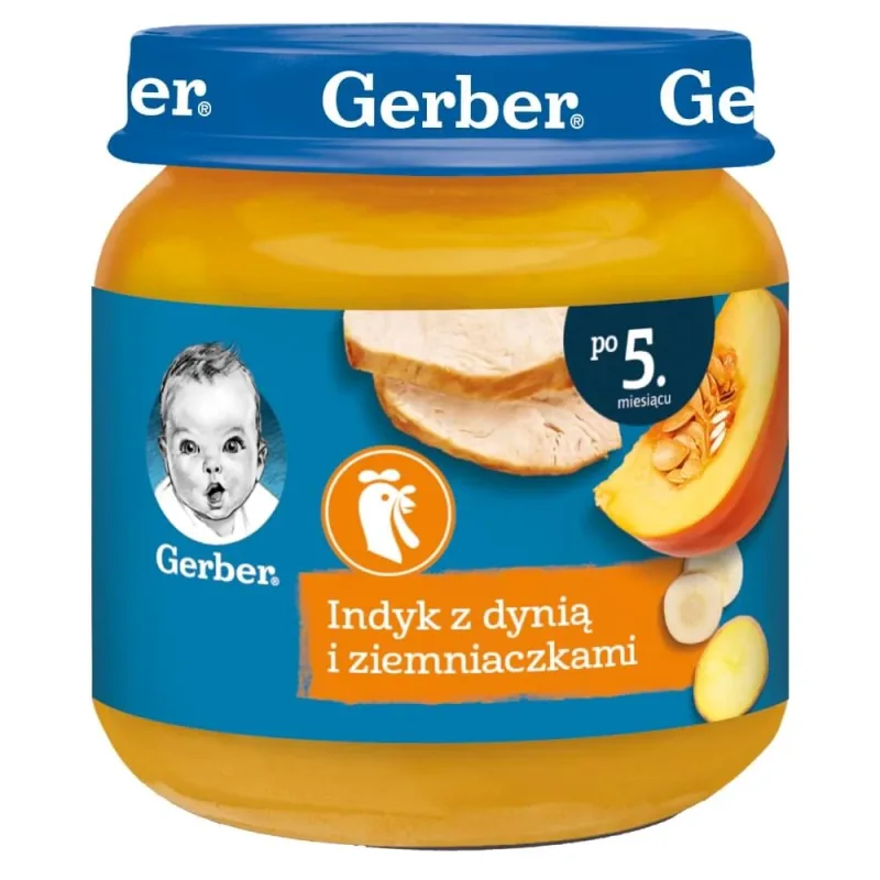 Gerber Lunch, curcan cu dovleac și cartofi, după 5 luni, 125 g — preț și oferte