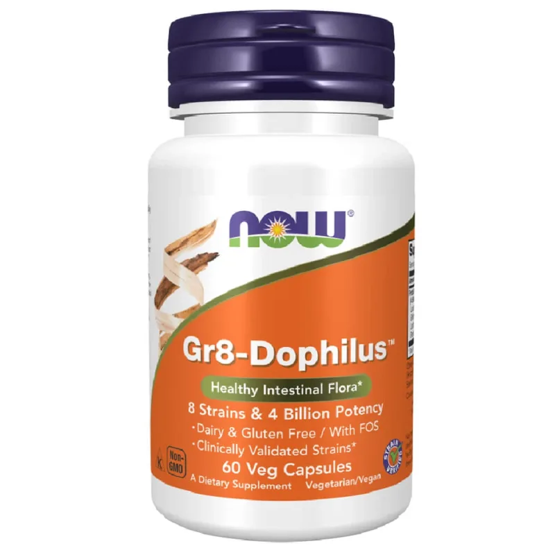 Now Foods GR-8 Dophilus, 60 capsule vegetariene — preț și oferte