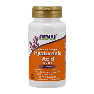 Now Foods Acid hialuronic 100mg, acid hialuronic, 60 capsule