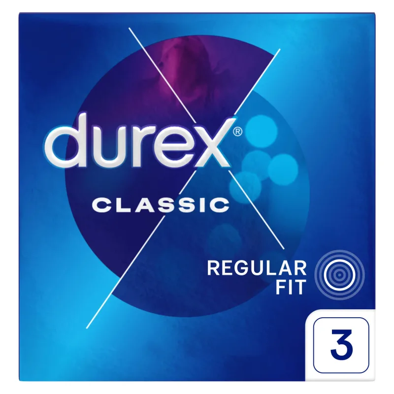 Durex Classic, prezervative clasice netede, 3 bucăți — preț și oferte