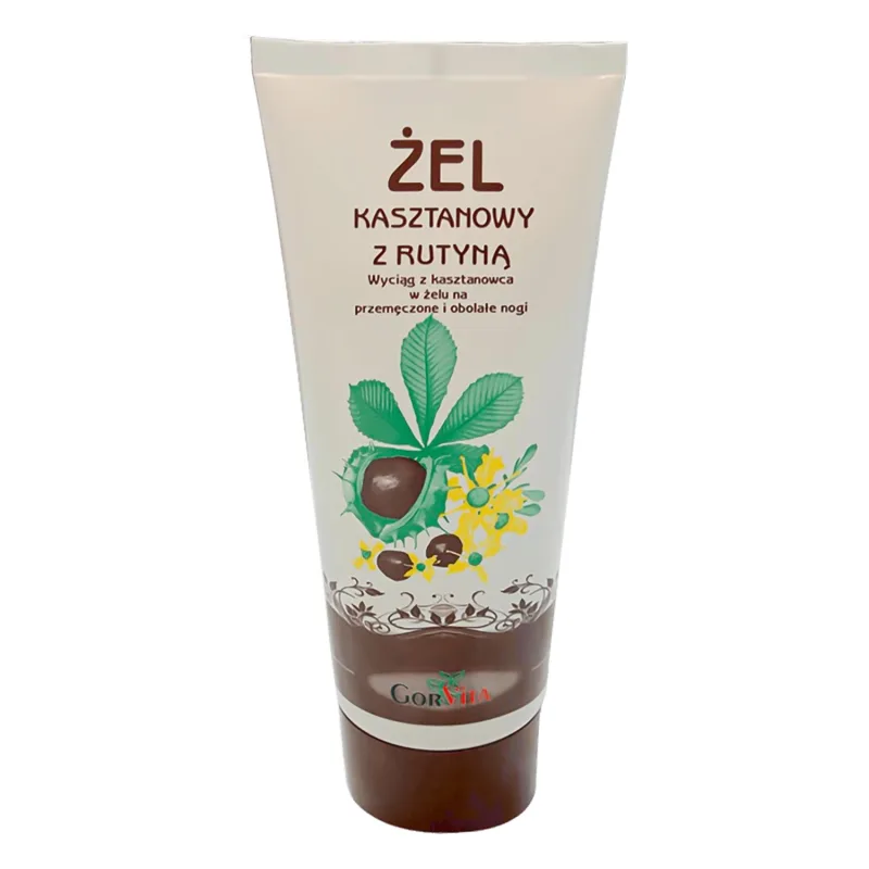 GorVita, gel de castane cu rutină pentru picioare obosite și dureroase, 200 ml — preț și oferte