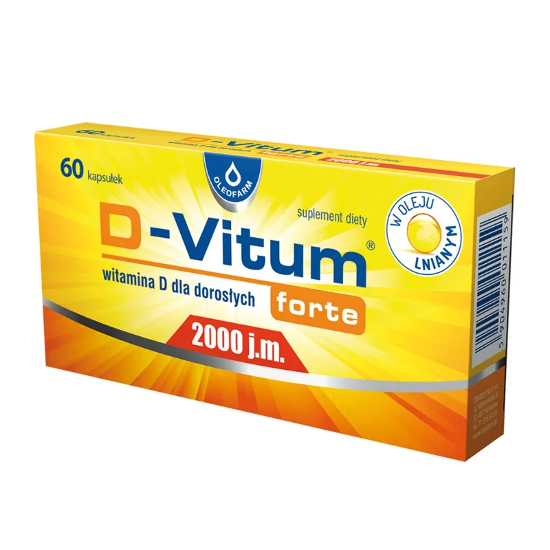 D-Vitum Forte 2000 UI, 60 capsule Oleofarm — preț și oferte