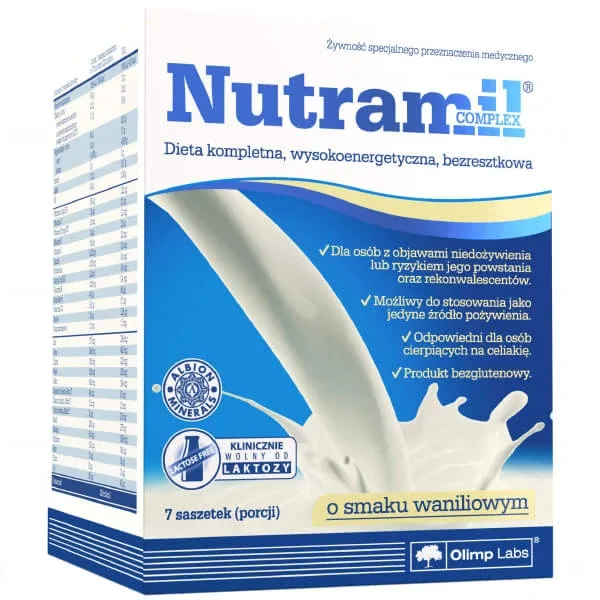 Olimp Nutramil Complex, preparat nutritiv, aromă de vanilie, 72 g x 7 pliculețe Olimp Labs — preț și oferte