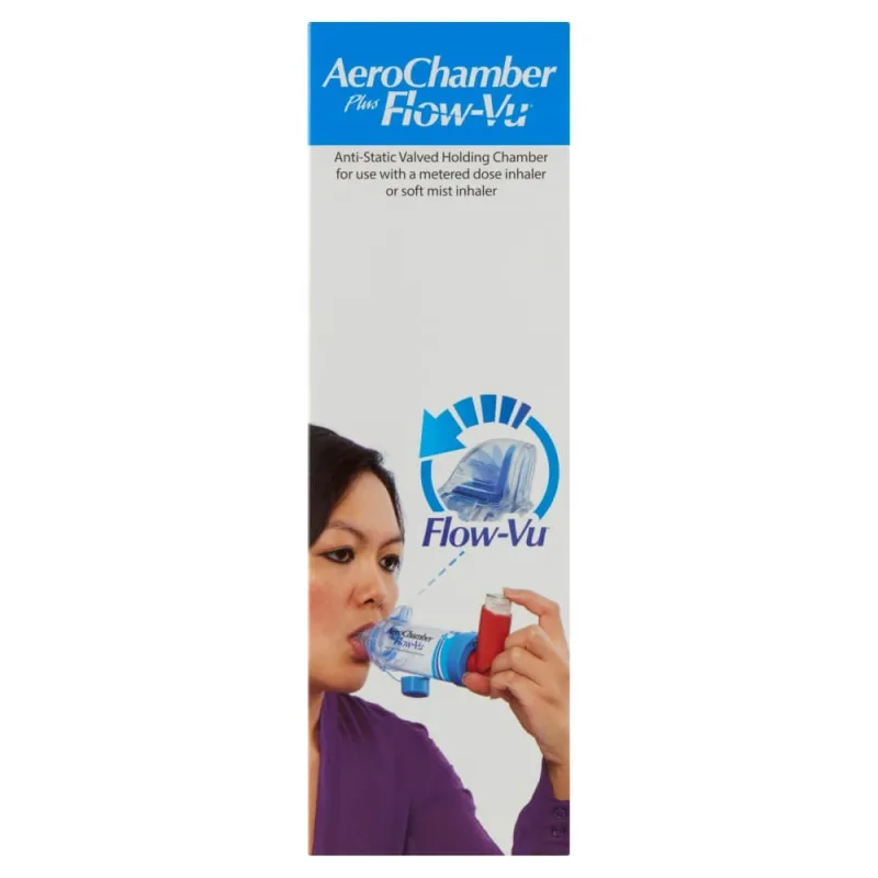 AeroChamber Plus Flow-Vu, cameră de inhalare cu bot pentru adulți și copii de la 5 ani, 1 bucată — preț și oferte