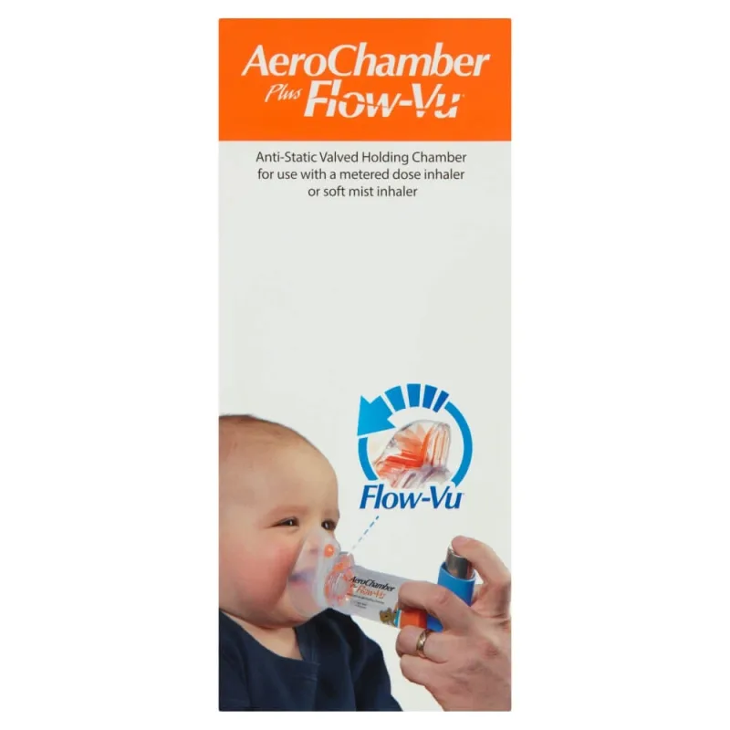 AeroChamber Plus Flow-Vu, cameră de inhalare cu mască pentru sugari, 0-18 luni, Mic, 1 buc — preț și oferte