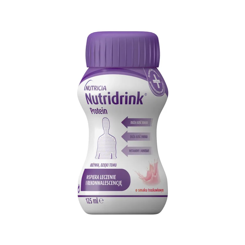 Nutridrink Protein, supliment nutritiv, aromă de căpșuni, 4 x 125 ml NUTRICIA — preț și oferte