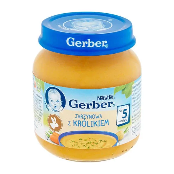 Gerber Zupa, supă de legume cu iepure, după 5 luni, 125 g — preț și oferte