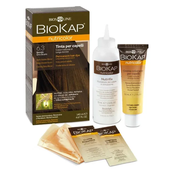 Biokap Nutricolor, culoare de păr, 6.3 blond auriu închis, 140 ml — preț și oferte