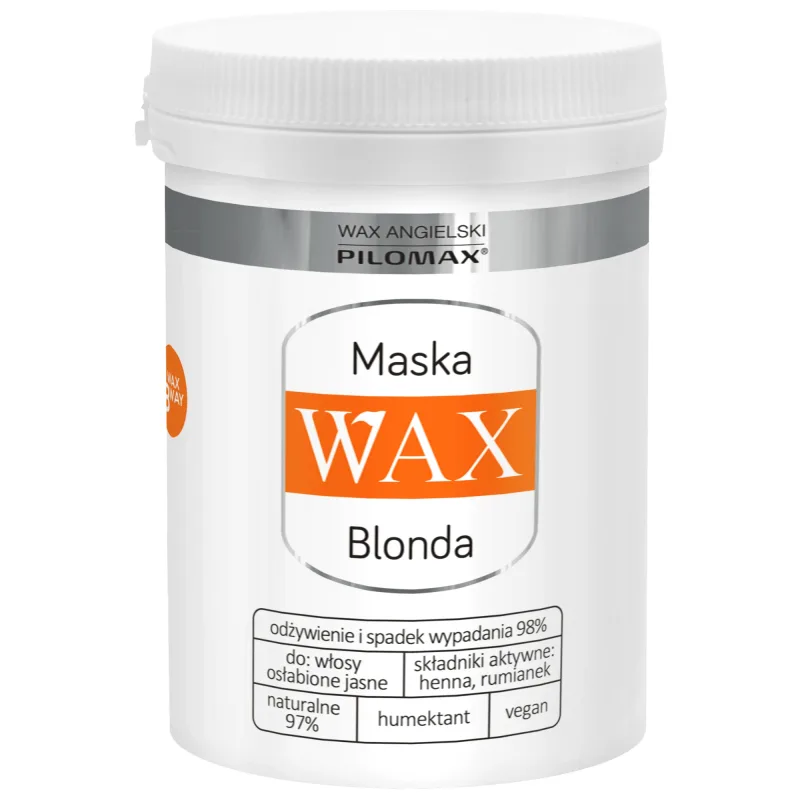 WAX Pilomax Natur Classic Blonde, mască regenerantă pentru părul deschis, 240 ml — preț și oferte