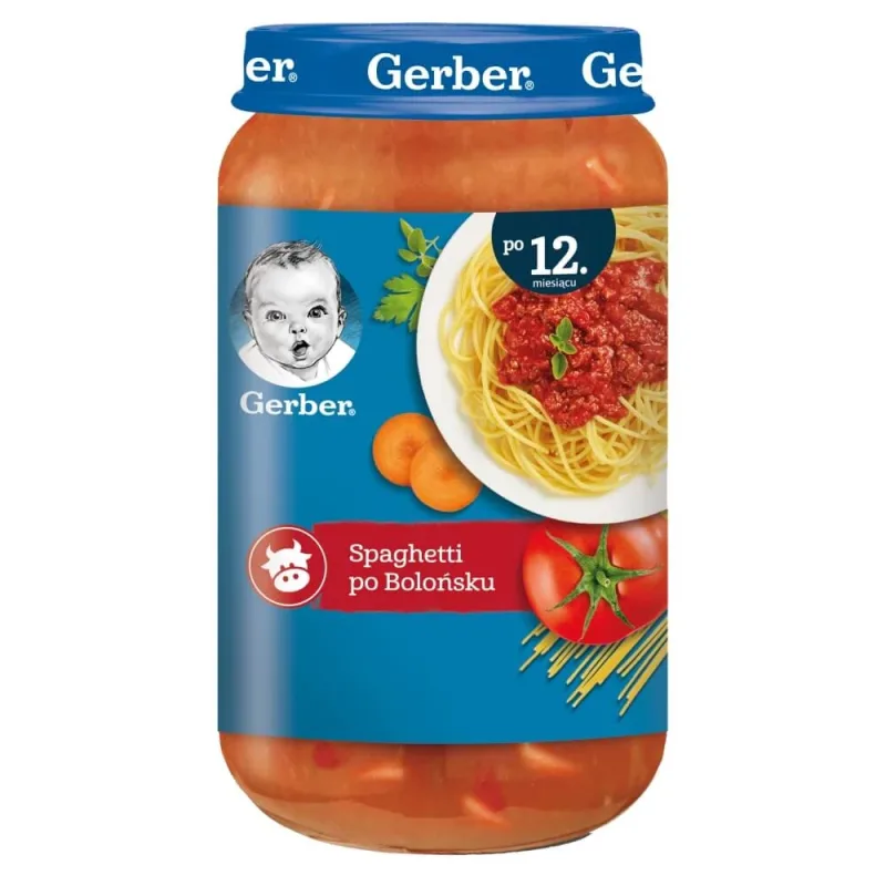 Gerber Junior Dinner, spaghete bolognese, după 12 luni, 250 g — preț și oferte
