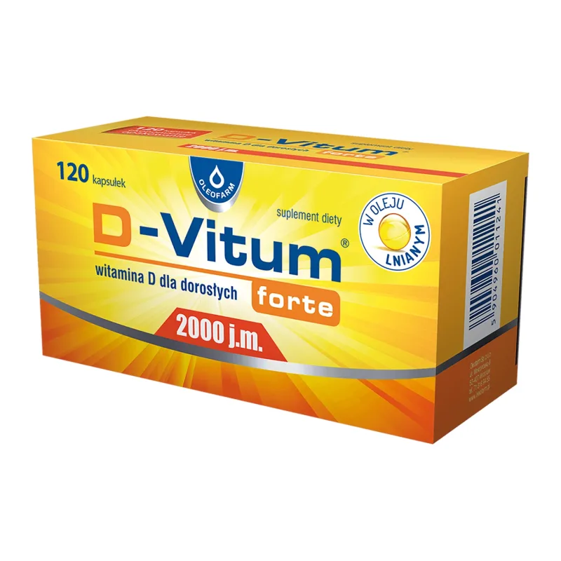 D-Vitum Forte 2000 UI, 120 capsule Oleofarm — preț și oferte