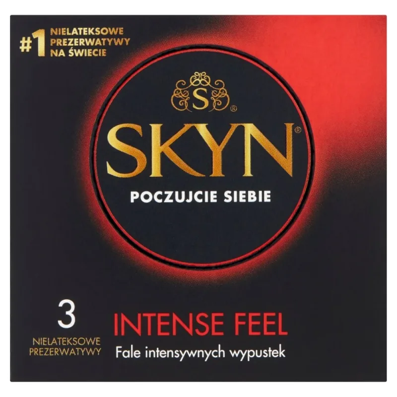 Unimil Skyn Intense Feel, prezervative non-latex cu conducte, 3 bucăți — preț și oferte