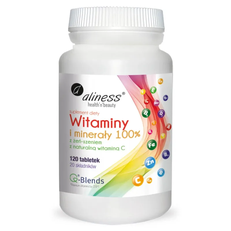Aliness Vitamine &amp; Minerale 100%, 120 comprimate — preț și oferte