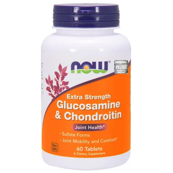 Now Foods Glucozamină și condroitină, glucozamină și condroitină, 60 comprimate — preț și oferte
