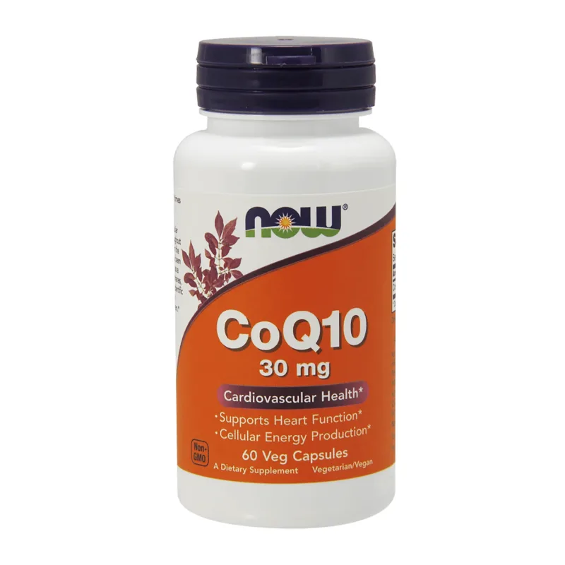 Now Foods CoQ10 30 mg, coenzima Q10, 60 capsule vegetariene — preț și oferte