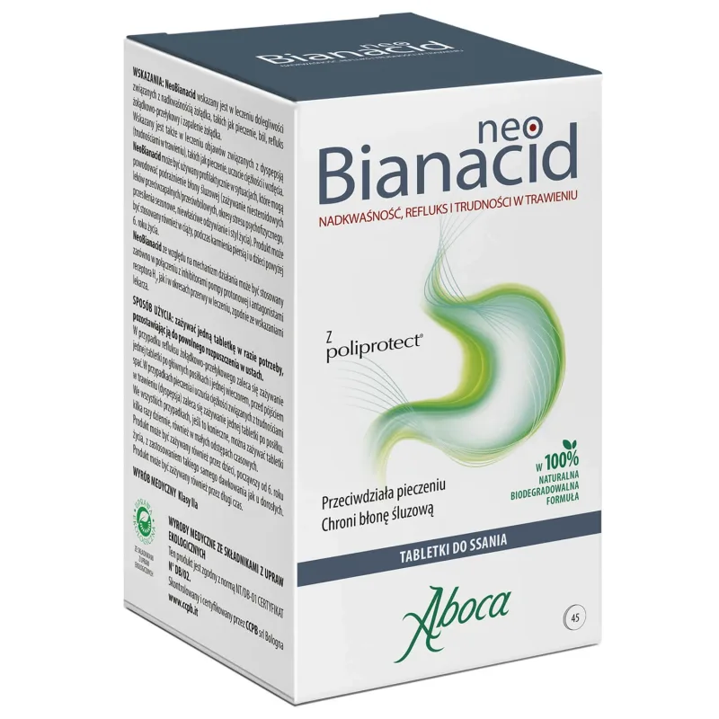 Neobianacid Hiperaciditate și reflux, 45 de pastile ABOCA — preț și oferte