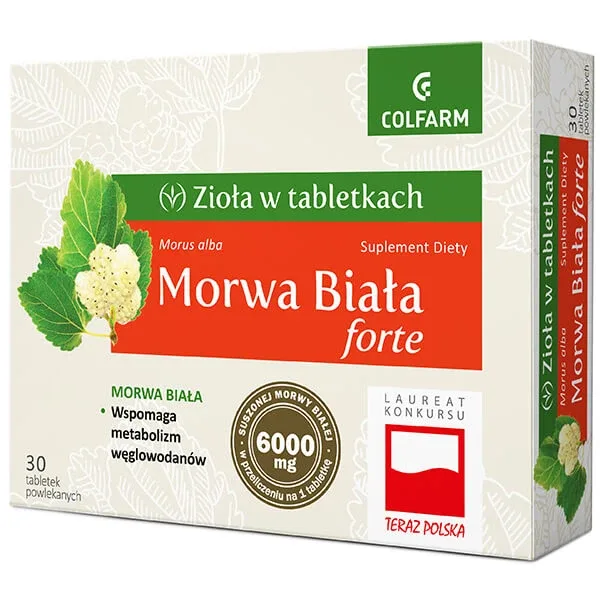 Ierburi în comprimate Mulberry White Forte, 30 comprimate Ziola — preț și oferte